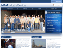 Tablet Screenshot of mmindustrialservices.com